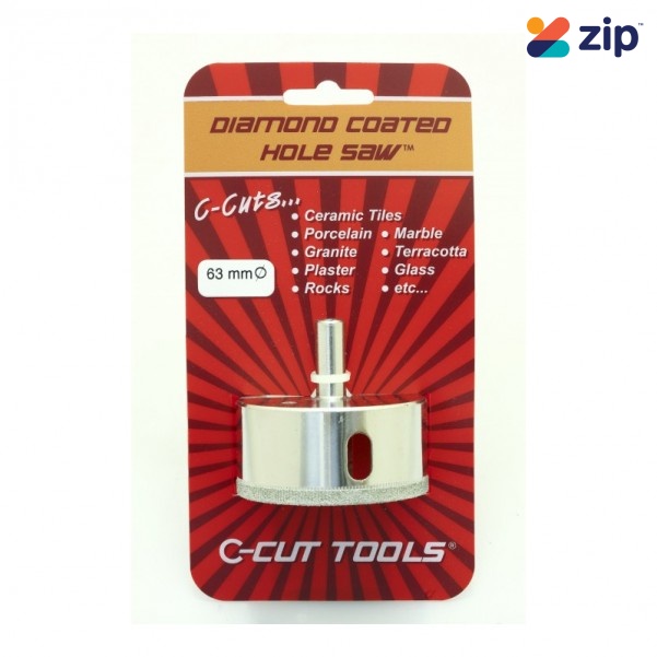 C-CUT TOOLS DCHS63S - 63mm Diamond Coated Hole Saw